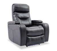 Glow Power Reclining Chair - Black 