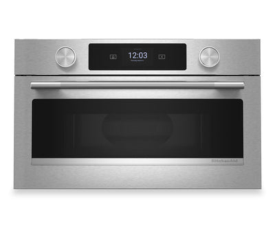 Kitchenaid 30" Built-In Microwave Oven with Air Fry – PrintShield™ - KMBS730SPS | Four à micro-ondes encastré KitchenAid de 30 po avec friture à air - PrintShieldMC - KMBS730SPS