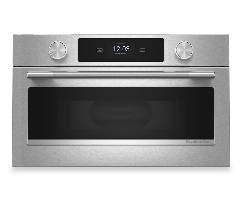 Kitchenaid 30\" Built-In Microwave Oven with Air Fry – PrintShield™ - KMBS730SPS