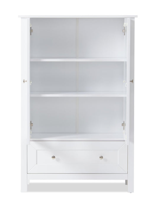 Tessa 31.5\" Storage Accent Cabinet – White 