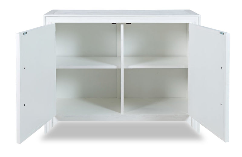 Keena 40\" Solid Wood Accent Cabinet - White
