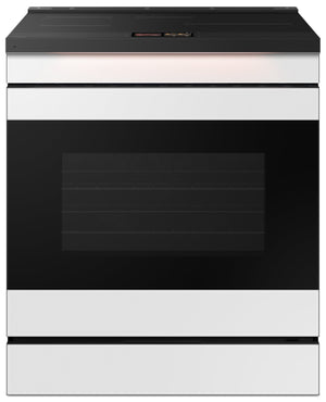 Samsung 6.3 Cu. Ft. Smart Induction Slide In Range with Oven Camera - White Glass - NSI6DB990012AC