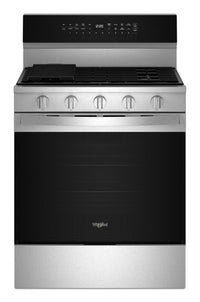 Whirlpool 5 Cu. Ft. Smart Gas Range with Air Fry and Self-Clean - Stainless Steel - WFGS7530RZ 