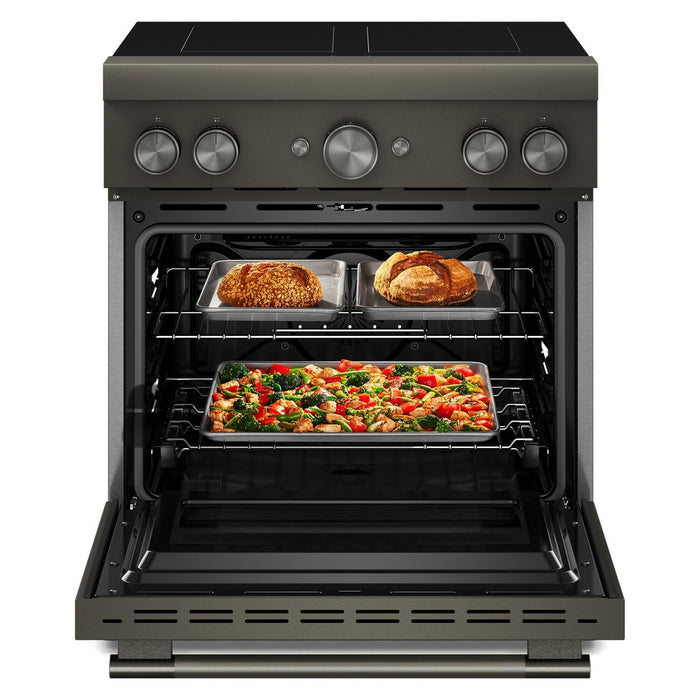 KitchenAid 30\" 4.1 Cu. Ft. Freestanding Convection Range with No Preheat Air Fry - Black Ore - KFIS930SBE