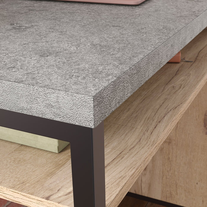 Bradley 45\" Pedestal Office Desk with Cabinet – Prime Oak 