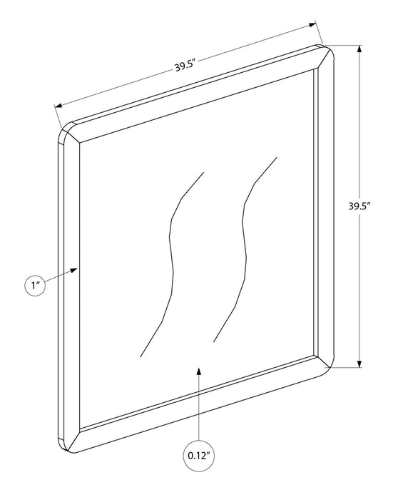Cami Bedroom Dresser Mirror, Attachable/Wall Hanging - Grey Oak