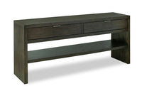 Hatfield 64” Modern Solid Wood Sofa Table with Storage - Homestead Brown 