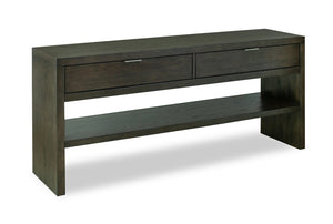 Hatfield 64” Modern Solid Wood Sofa Table with Storage - Homestead Brown