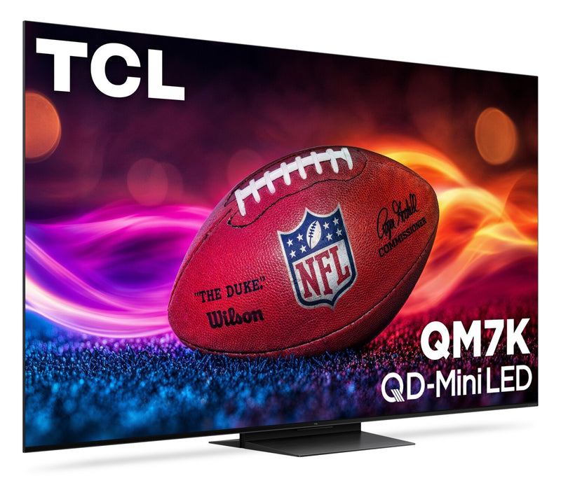TCL 65\" QM7K QD Mini-LED QLED 4K UHD Smart Google TV (65QM7K) - 2025 Model