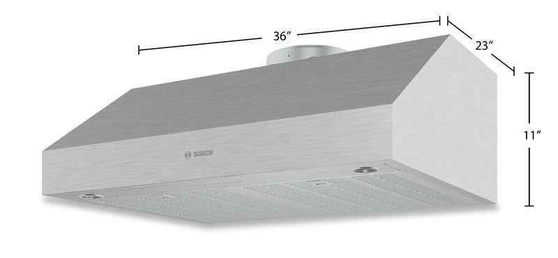 Bosch 36\" 800 Series Smart Under-Cabinet Range Hood - DUH86553UC