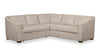 Envy 2-Piece Left-Facing Chenille Fabric Sleeper Sectional - Almond Beige