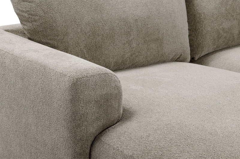 Voyage Modular 6-Piece Left-Facing Fabric Sectional with Console and Removable Back Cushions – Beige