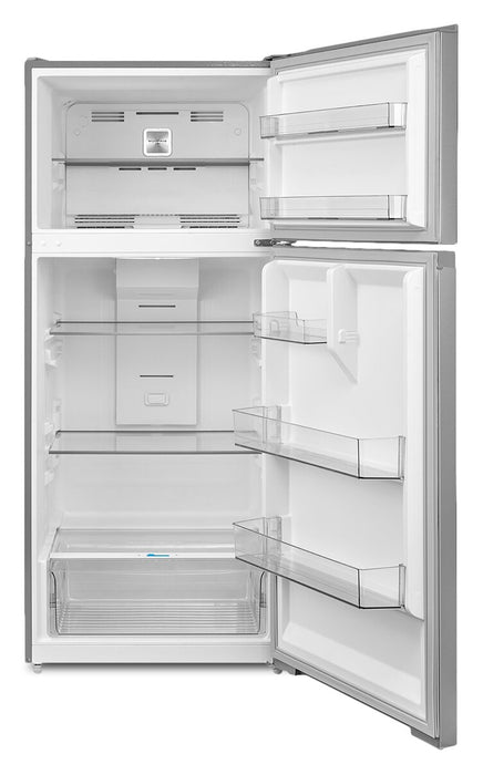 Midea 27.5” 16 Cu. Ft. Top Mount Freezer Refrigerator – Stainless Steel - MRT16D2BST