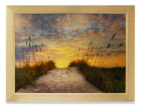 To the Beach Framed Artwork with Linen Finish - 26