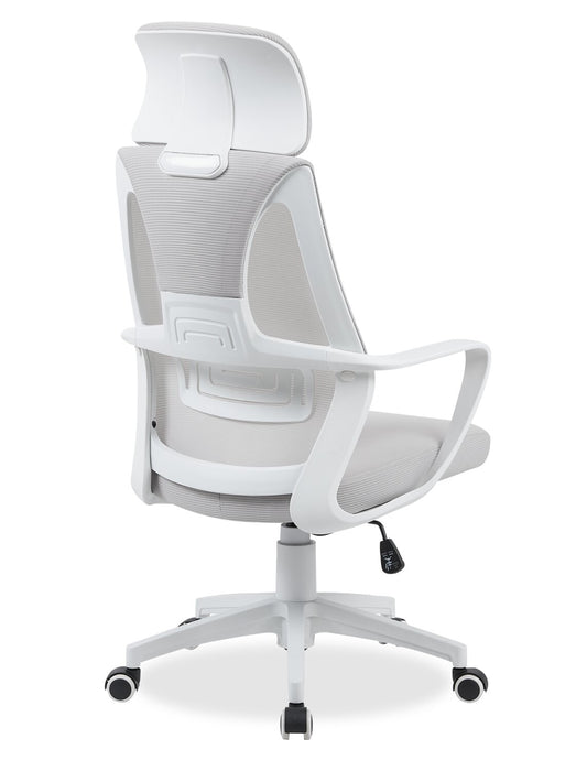 Bennet 24.4\" Adjustable Mesh Office Chair – White 