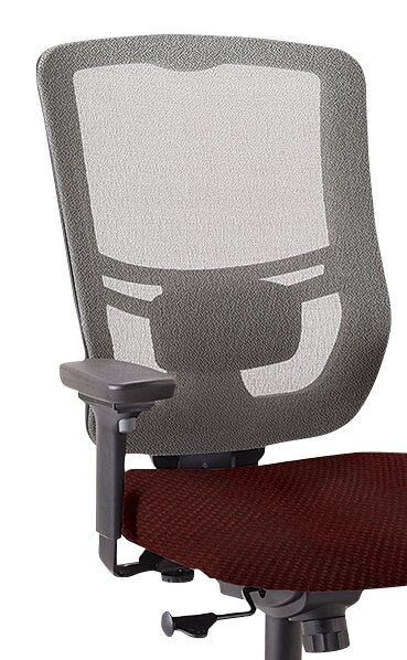 Tempur-Pedic Dante 26.4\" Office Chair - Red with Mesh Back