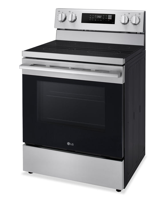 LG 30\" 6.3 Cu Ft. Smart Electric Range with Probake Convection® and EasyClean® - Stainless Steel - LREN6321YE