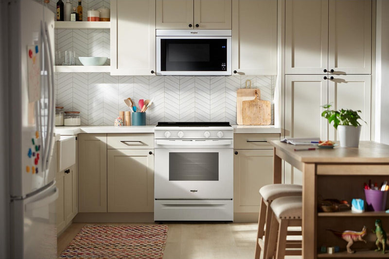 Whirlpool 30\" 5.3 Cu. Ft. Smart Electric Range with Air Cooking - White - YWSES4530TW