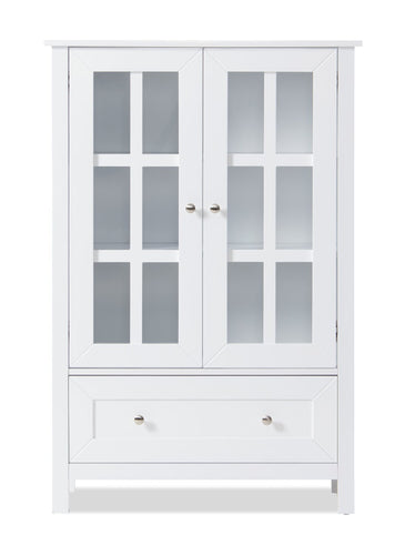 Tessa 31.5" Storage Accent Cabinet – White  