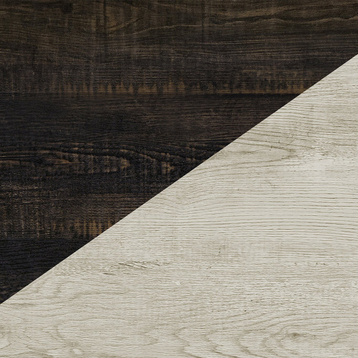 Clara Bedroom 6-Drawer Dresser, 59\"W x 34\"H - Bleached Oak & Brown