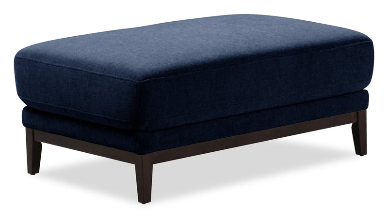 Horizon 44.09\" Fabric Ottoman - Navy