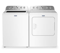 Maytag 5.4 Cu Ft. Top Load Washer with Pet Pro and 7.0 Cu Ft. Gas Dryer – White