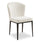 Zoe Dining Chair with Polyester Fabric, Metal - Ivory