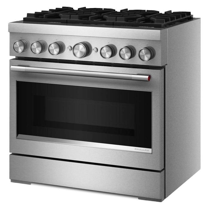 KitchenAid 5.1 Cu. Ft. Dual Fuel Range with No Preheat Air Fry – Stainless Steel - KFDS936SSS 