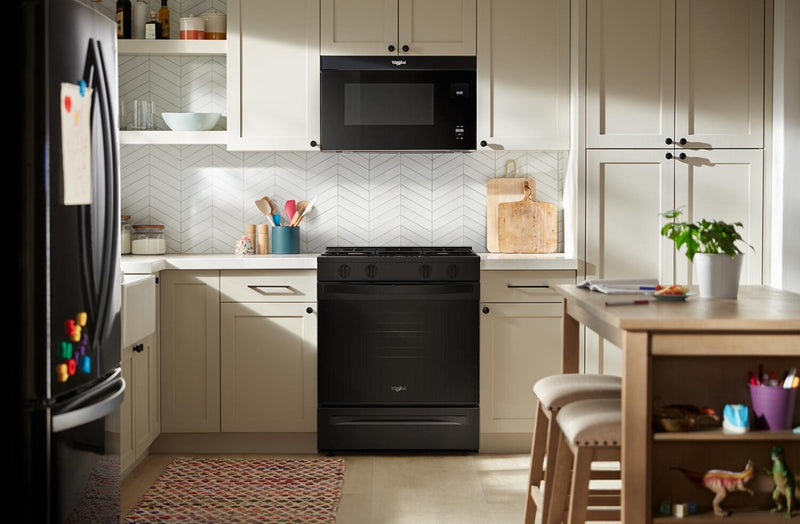 Whirlpool 30\" 5 Cu. Ft. Smart Gas Range - Black - WSGS3330TB