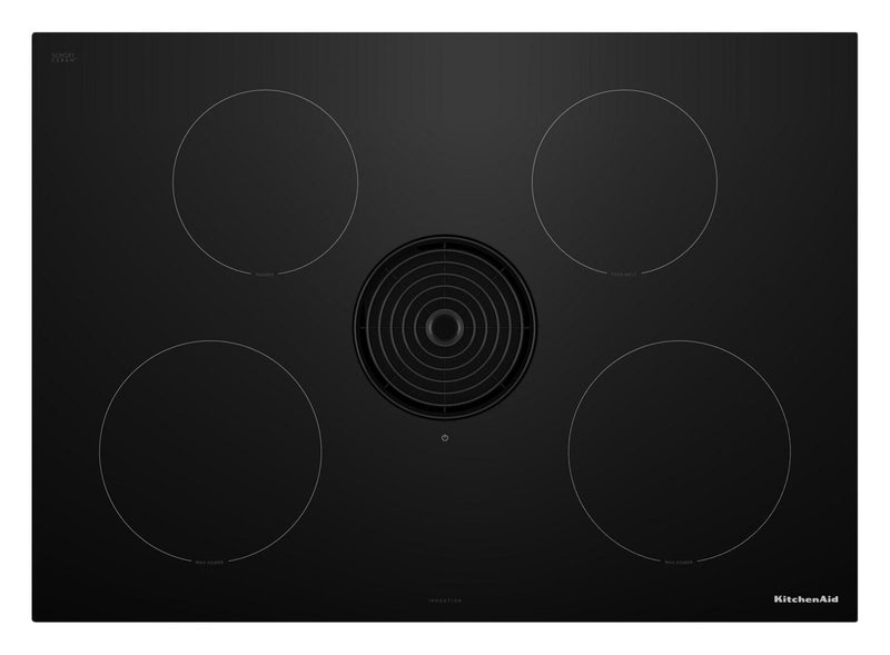 KitchenAid 30\" NextGen Induction Downdraft Cooktop with 4 Cooking Zones – Black - KCID930SBL
