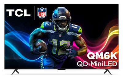 TCL 75" QM6K QD-Mini LED QLED 4K UHD Smart Google TV (75QM6K) | Téléviseur intelligent QLED TCL QM6K UHD 4K de 75 po avec Google TVMC et mini DEL QD (75QM6K)