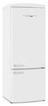 Unique Classic Retro 28\" 17 Cu Ft. Bottom Mount Refrigerator - White - UNQ-455L W AC