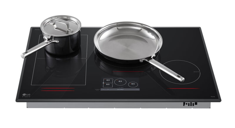 LG Studio 30\" Smart Induction Cooktop with UltraHeat™ - Black - CBIS3018BE 