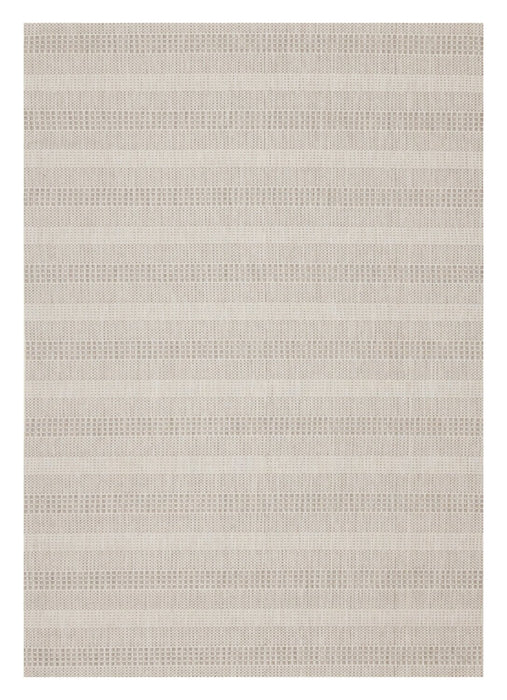 Lira 7'10\" x 10'6\" Striped Outdoor Rug – Cream 
