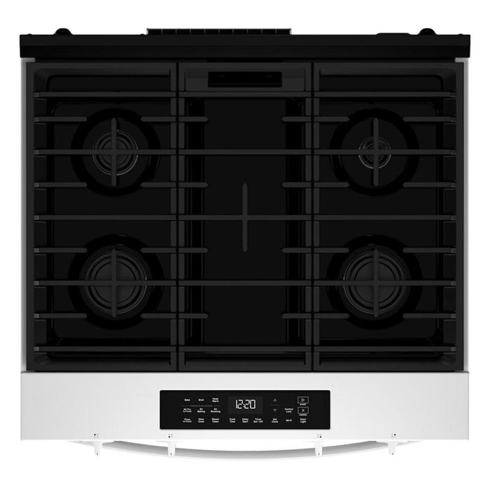 Whirlpool 30\" 5.0 Cu. Ft. Smart Gas Range with Air Cooking - White - WSGS4530TZ
