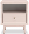 Lola Bedside 1-Drawer Nightstand with USB Ports, 21.3