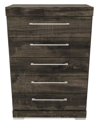 Riley Bedroom Chest of Drawers, 5-Drawer, 31"W x 46"H, Made in Canada - Grey | Commode verticale de chambre à coucher Riley de 31 po (L) x 46 po (H) à 5 tiroirs, fabriquée au Canada - grise