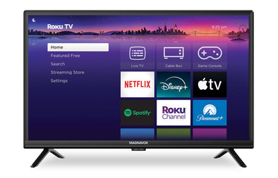 MAGNAVOX 24" HD Ready Roku Smart TV | Téléviseur intelligent MAGNAVOX de 24 po avec Roku TVMC et prêt pour la HD | MRT2405R