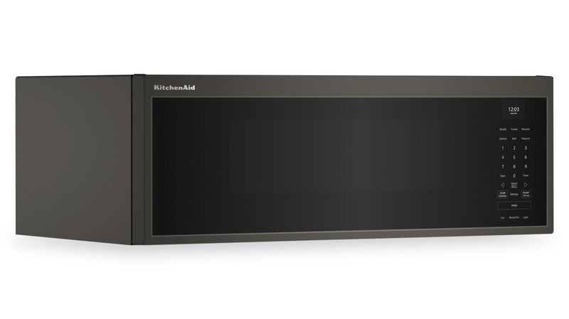 KitchenAid 1.1 Cu. Ft. Smart Low-Profile Over-the-Range Microwave - Black Ore - YKMML550RBE