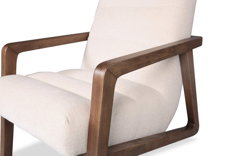 Cove 28\" Chenille Fabric Accent Chair – Taupe 