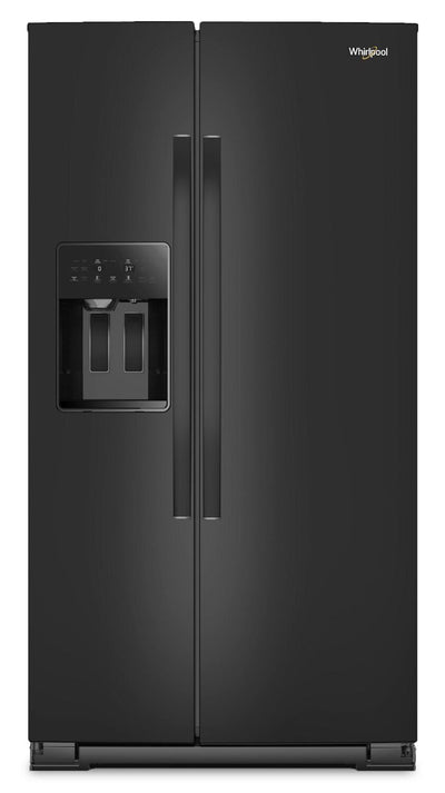 Whirlpool 36" 21 Cu. Ft. Side-by-Side Refrigerator - Black - WRSC5536RB | Réfrigérateur Whirlpool de 21 pi³ et de 36 po à compartiments juxtaposés - noir - WRSC5536RB