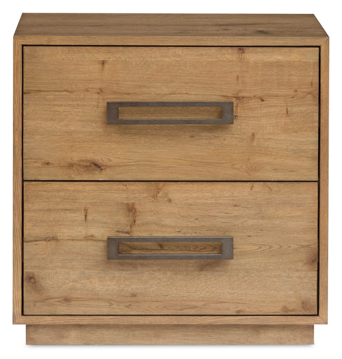 Henri 6pc Bedroom Set with Bed, Dresser, Mirror & Nightstand, Wood, Brown - King Size