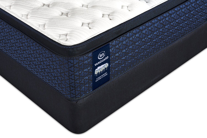 Serta Vanguard Stonehaven Eurotop Firm Queen Mattress Set