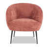 Nova 28.7\" Boucle Fabric Accent Chair - Orange