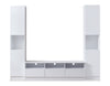 Celine 94.5\" 3 – Piece Entertainment Centre with Storage for TVs up to 58\" - White