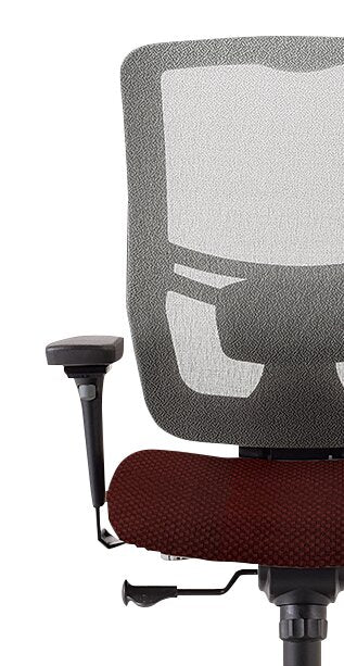 Tempur-Pedic Dante 26.4\" Office Chair - Red with Mesh Back