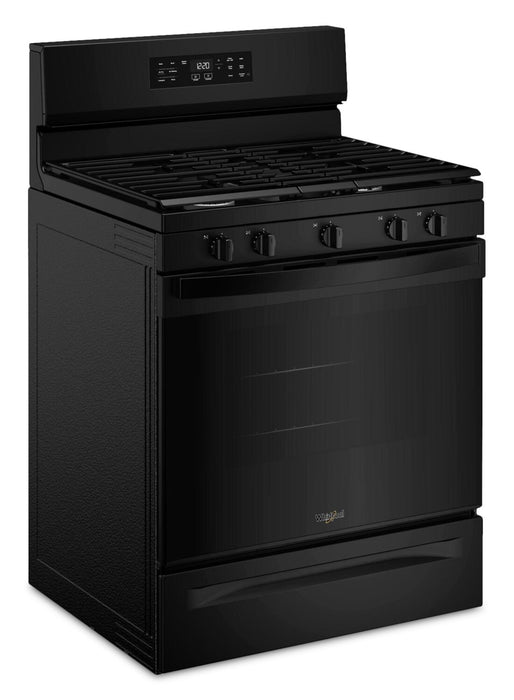 Whirlpool 30\" 5.0 Cu. Ft. Gas Range with Air Cooking – Black - WFGS4530SB