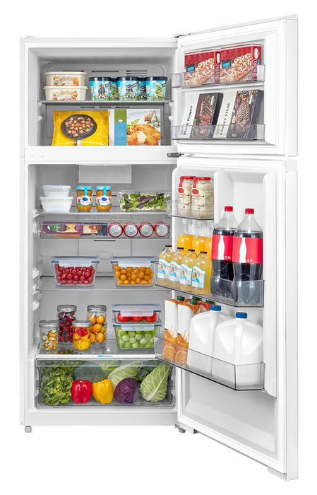 Midea 27.5” 16 Cu. Ft. Top Mount Freezer Refrigerator – White - MRT16D2BWW