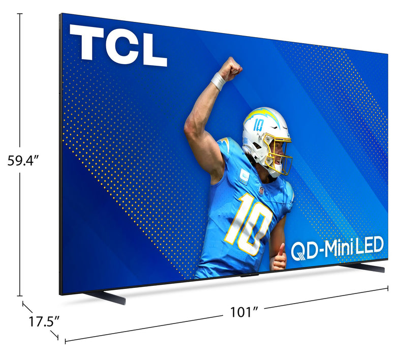 TCL 115\" Q Class QD Mini-LED 4K UHD Smart Google TV (115QM891G)