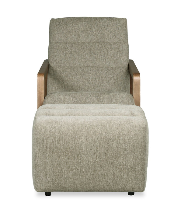 Cove 27\" Chenille Fabric Ottoman – Olive
